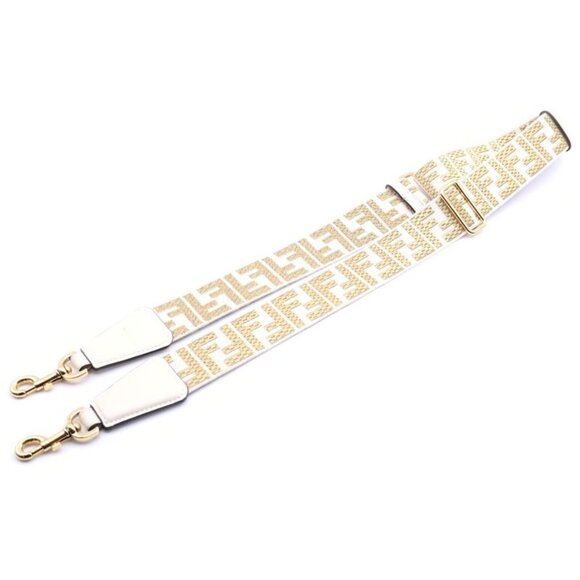 Fendi Zucca Shoulder Strap Beige Gold main image 5